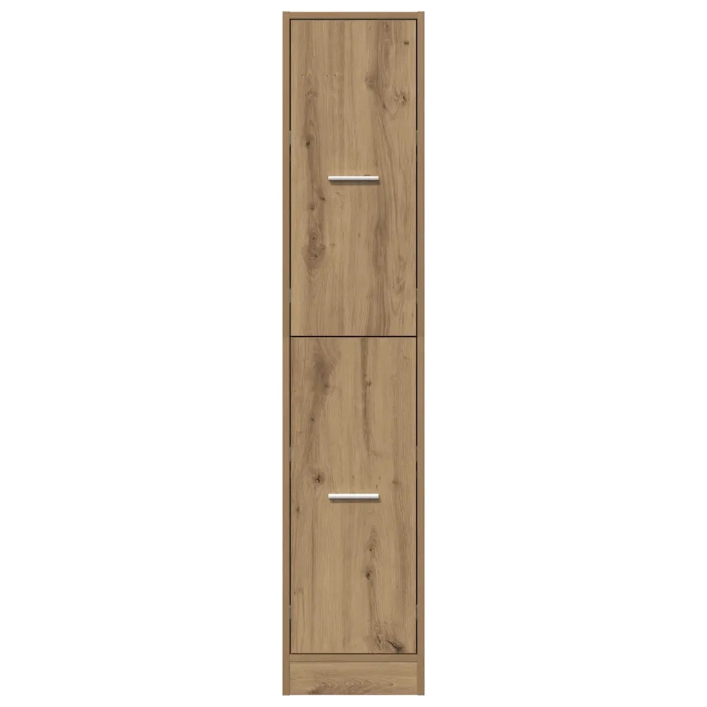 Mobiletto da Farmacia Artigianale Rovere 30x41x144,5 cm Legno Agglomerato 855177