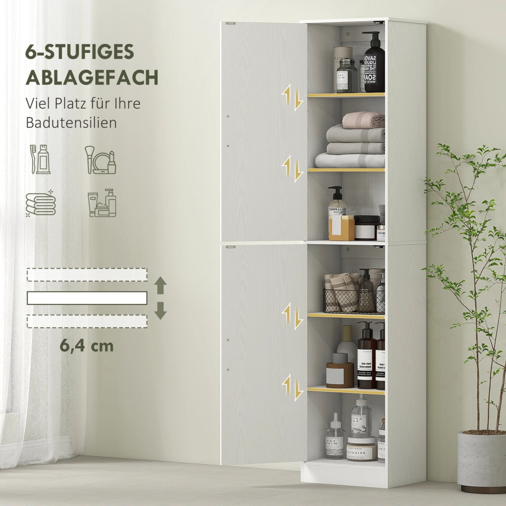 Armadietto Bagno Stretto ¨C Zephmum ¨C Bianco 60x30x180