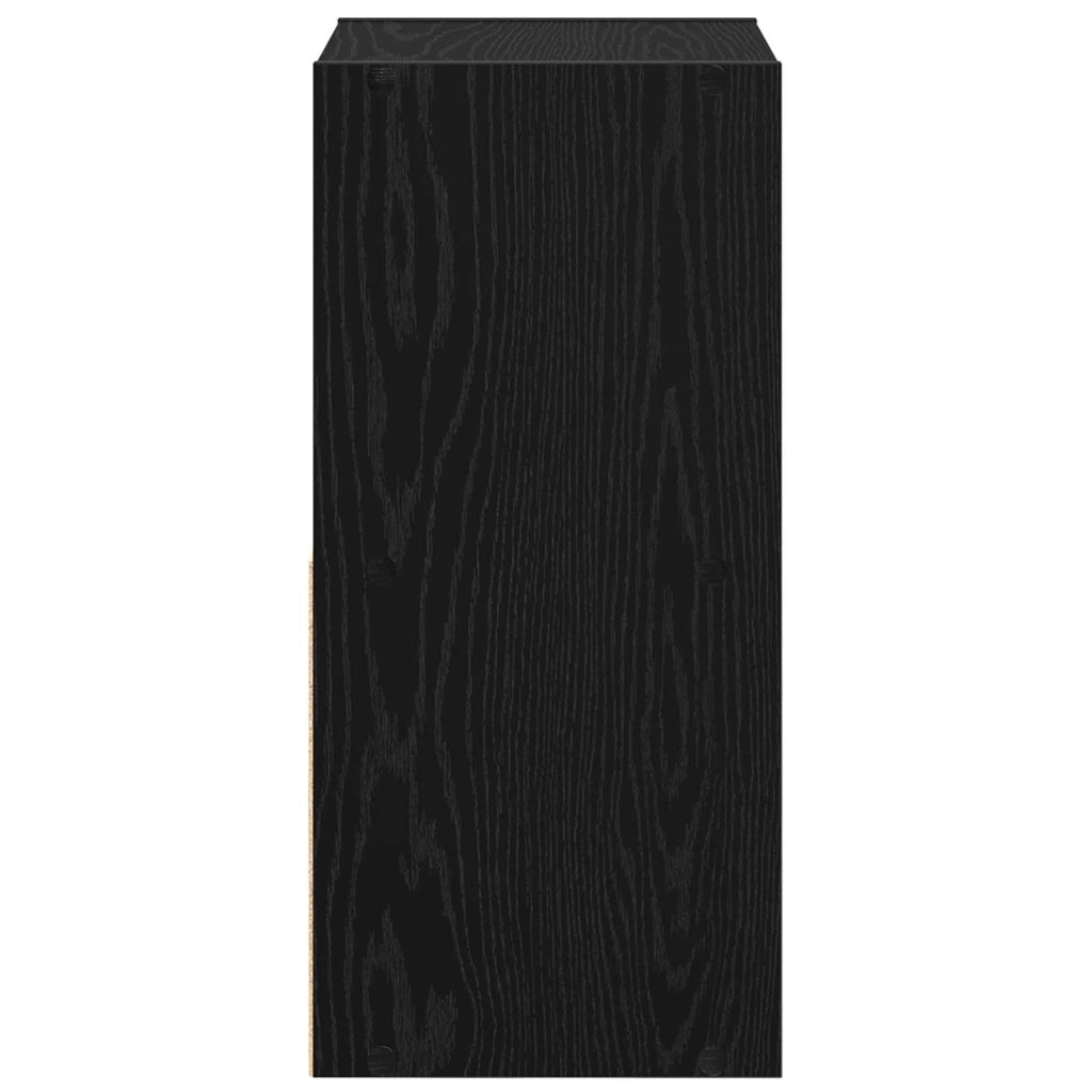 Comodino Rovere Nero 35 x 32 x 68,5 cm Legno multistrato
