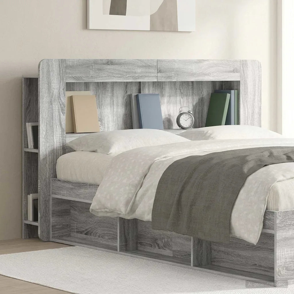 Testata del letto Grigio Sonoma Legno ingegnerizzato 8001279