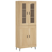 Credenza | Madia | Buffet da pranzo | Armadio da pranzo Rovere Sonoma 69,5x34x180 cm in Legno Multistrato