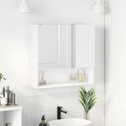 Mobiletto per specchio Bianco 59 x 17 x 55 cm Legno multistrato