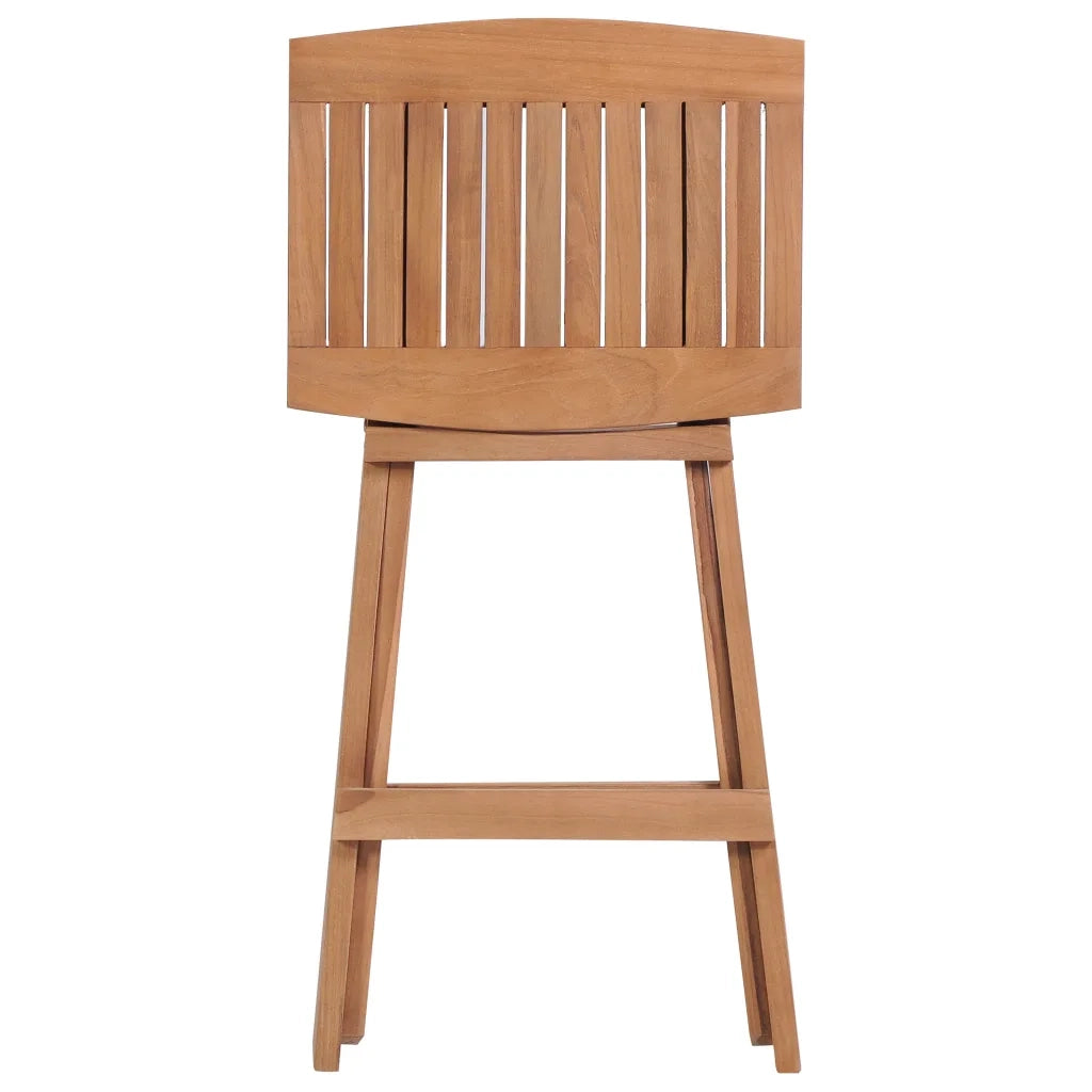 Sgabelli da Bar Pieghevoli 4 pz in Legno Massello di Teak 44728
