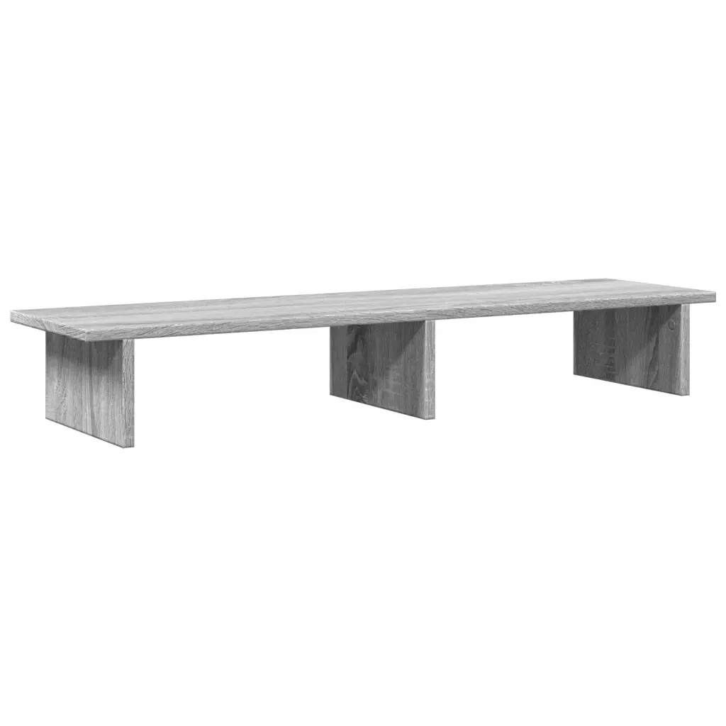 Supporto per Monitor Grigio Sonoma 100x27x15 cm in Truciolato 854711