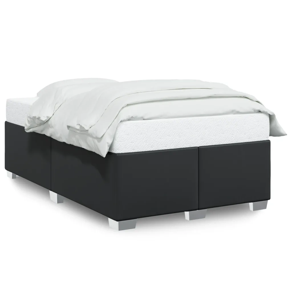 Letto matrimoniale | Letto per adulti | Giroletto Nero 120x200 cm in Similpelle