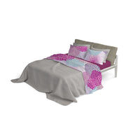 Set lenzuola Matrimoniale stampa sopra Sotto e Federe Soffioni