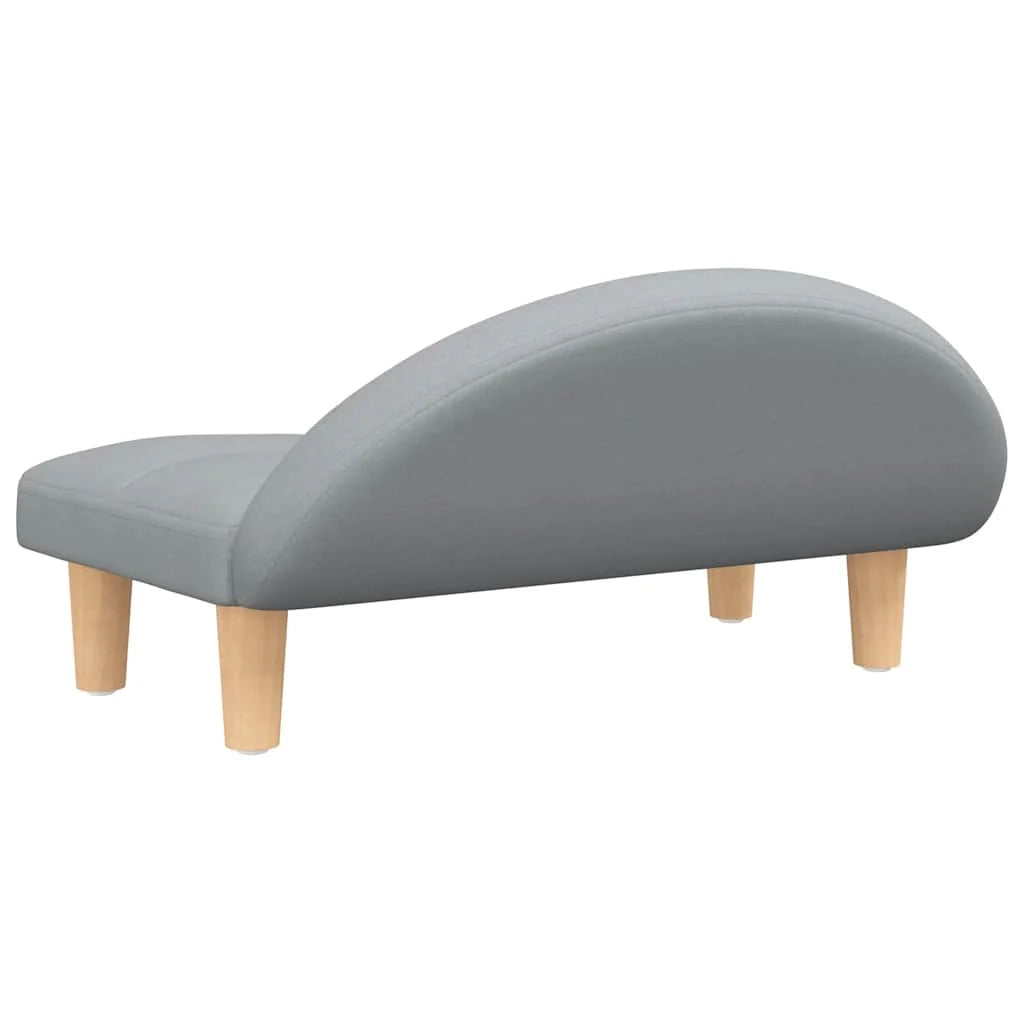 Cuccia per cani comoda cesta da divano colore chiaro 70 x 52 x 30 cm tessuto grigio 02_0043118