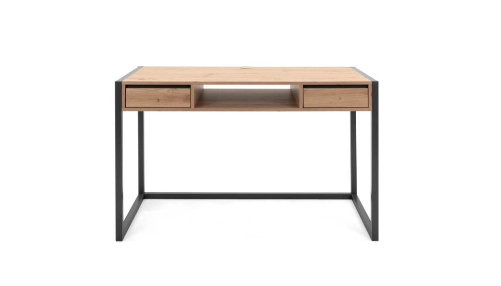 Scrivania 120x60x75 cm Denver 30 quercia antracite