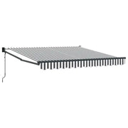Tenda da Sole | Tenda parasole Antracite e Bianca 3x2,5 m Tessuto e Alluminio