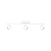 Plafoniera Italux Lafin bianca barra 3 spot GU10 orientabili