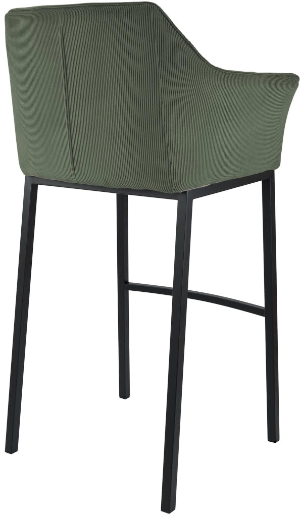 Sgabello bar Damaso B Cord con telaio a 4 piedi 3