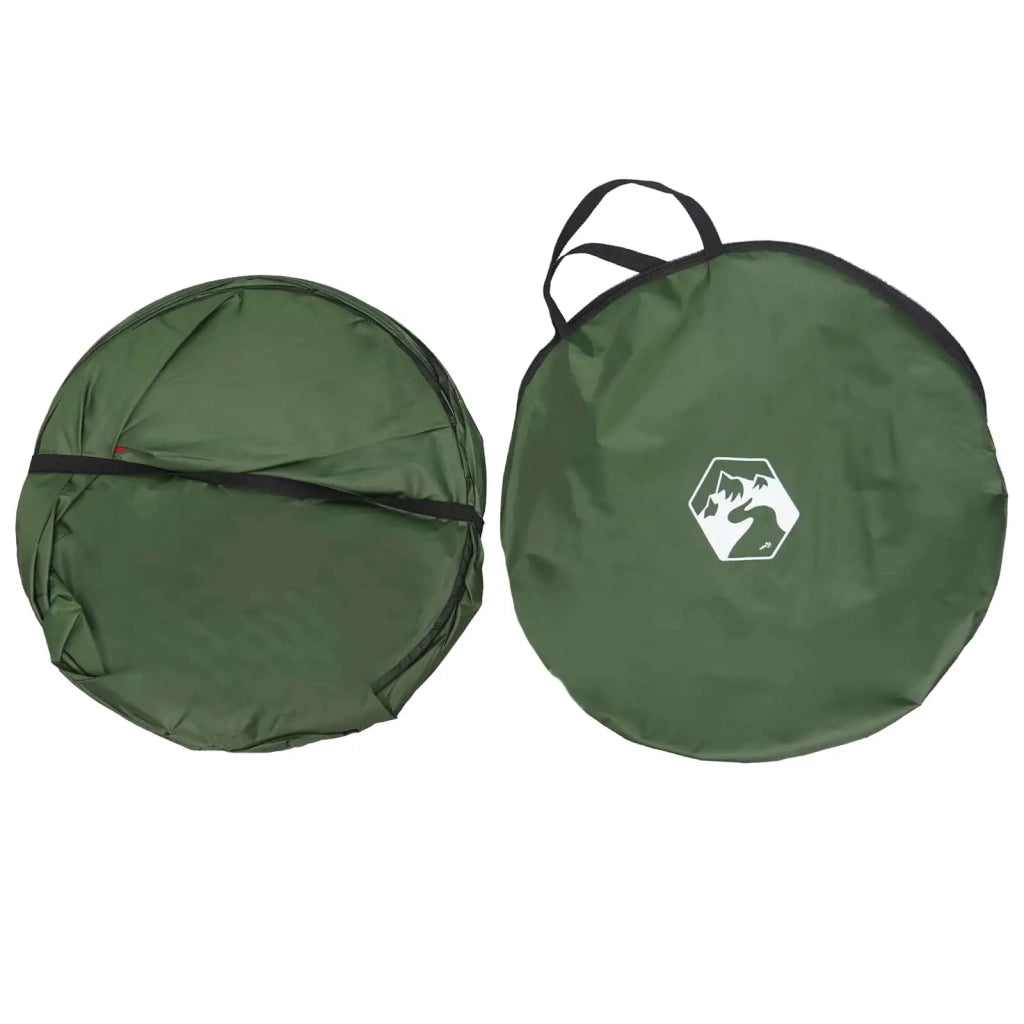 Tenda per toilet pop-up con corda sospesa Verde 97 x 126 cm