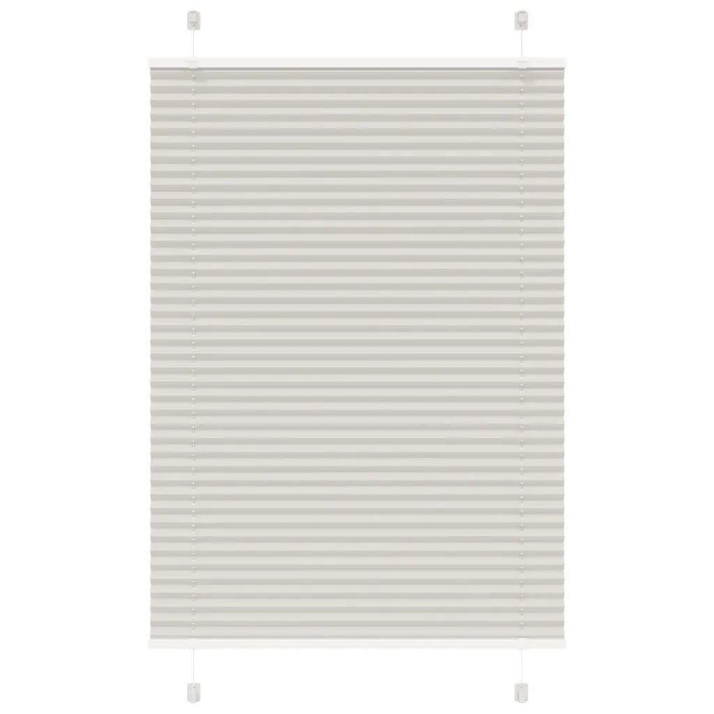 Tenda Plissettata Grigio Chiaro 100x100 cm Larghezza Tessuto