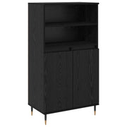 Credenza | Madia | Buffet da pranzo | Armadio da pranzo Nero 60 x 36 x 110 cm Legno multistrato
