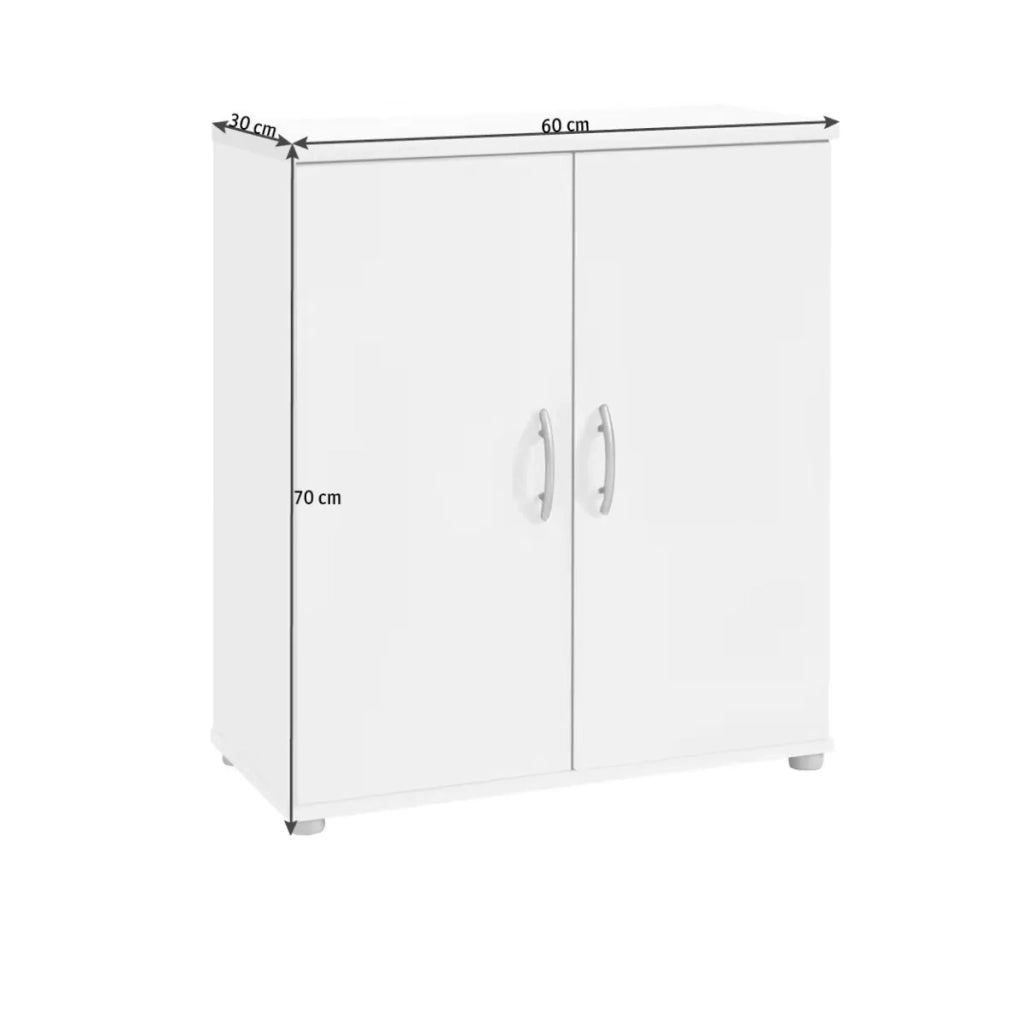 Mobile Multiuso Lilly Bianco 2 Ante Salvaspazio 60x30x70 cm