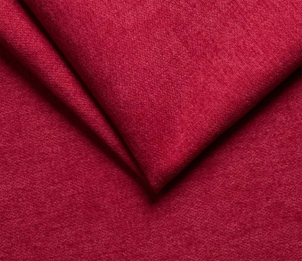 Giffone, Divano Fisso 3 Posti Sfoderabile Made in Italy, 225x95 cm Rosso