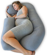 Cuscino per la gravidanza, cuscino per la gravidanza a forma di U - Grigio