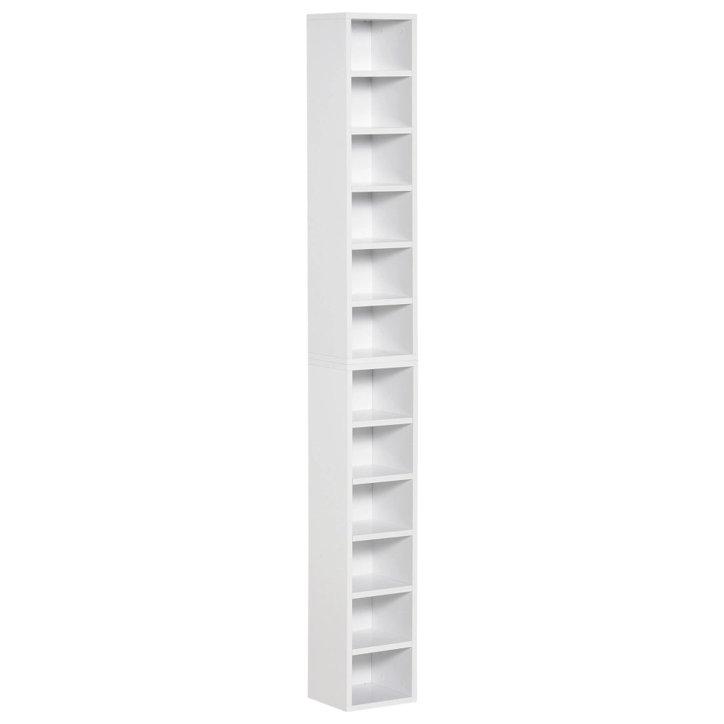 Armadio per CD-DVD ¨C zephmum ¨C Bianco 21x19x88 cm