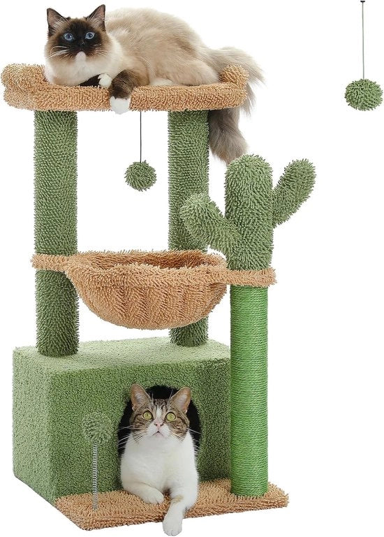 Albero per Gatti con Lettino - 102 cm - Verde