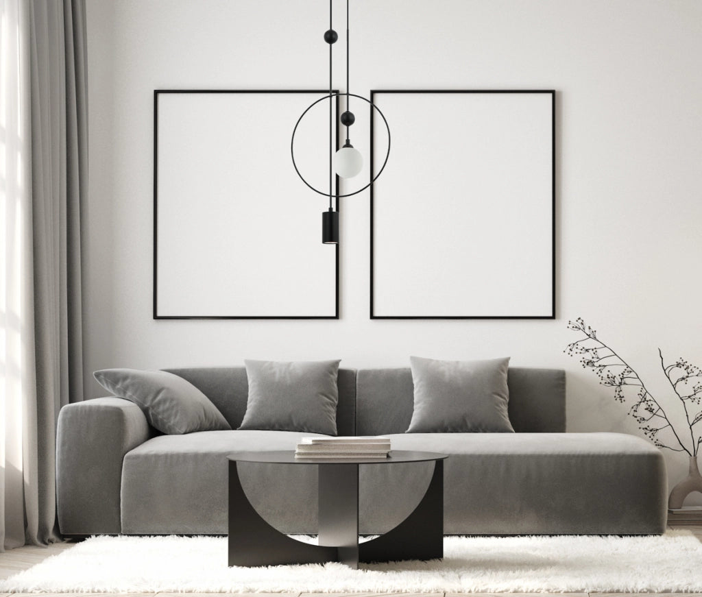Lampada sospensione nera doppia Italux Trosti PND-428892-BK