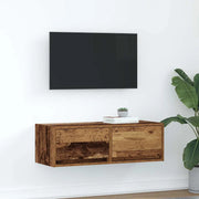 Mobile Porta TV Legno Antico 80x31x25,5 cm Legno Multistrato 861522