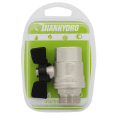 VALVOLA A SFERA MF CON FARFALLA BLISTER- 3/8  DN 10 PN 64 Farf. Nera- FAIDF- pezzi 1