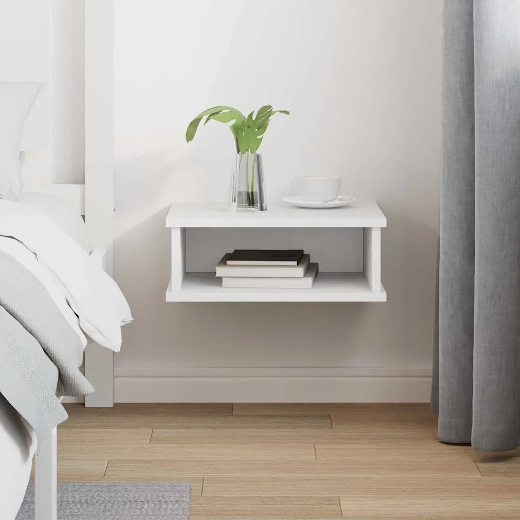 Comodino Bianco 40 x 31 x 15 cm Legno ingegnerizzato 891104