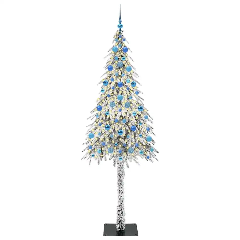 Albero di Natale con 300 LED Bianco 210 cm PE e Acciaio 3396249