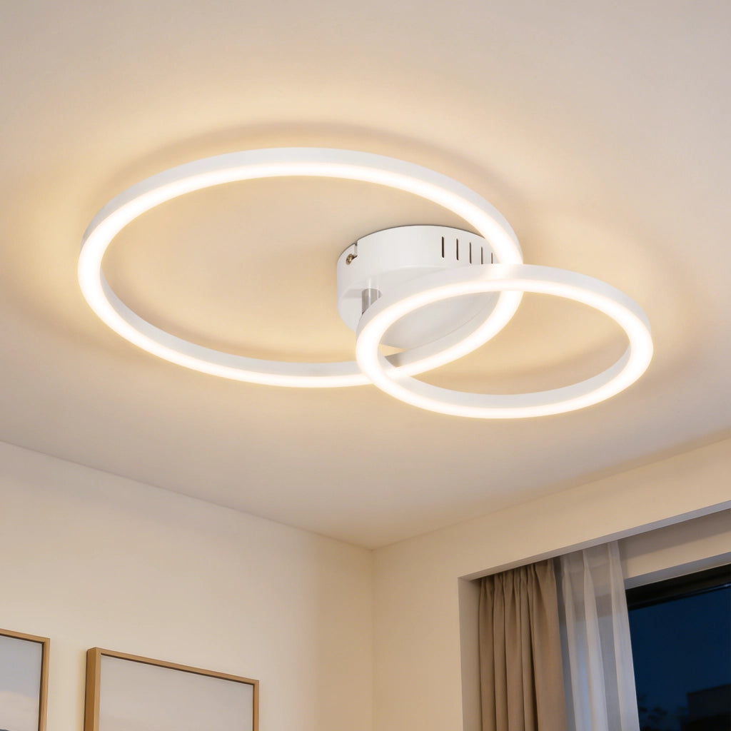 ZMH Lampada da Soffitto LED 23W Bianco Luce Calda Moderna per Soggiorno Camera da Letto Corridoio