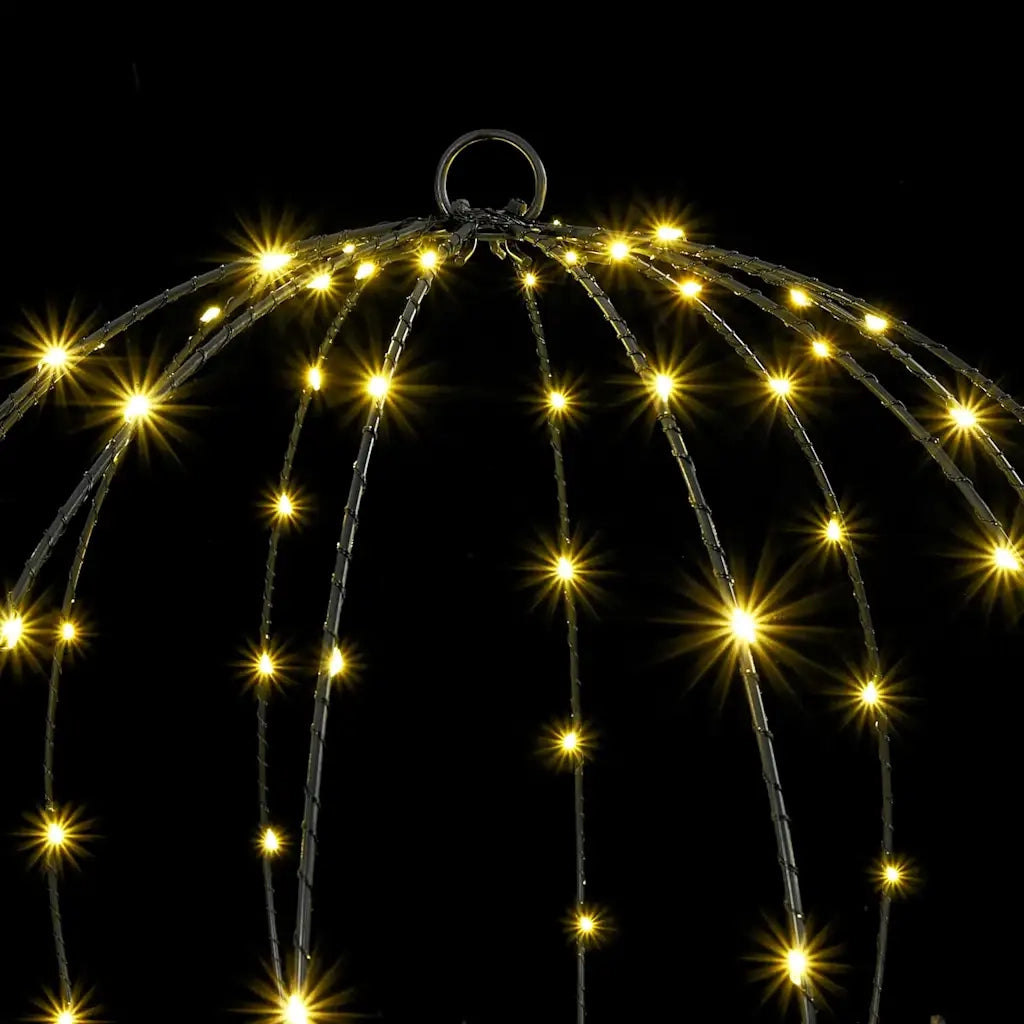 Palla 2 pz Bianco caldo 60 x 60 x 62 cm Metallo 384 LED 42019112