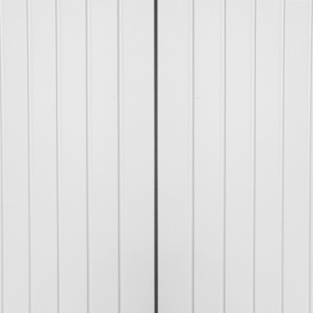 Credenza 3 Ante con Ripiani Regolabili e Maniglie in Metallo ¨C Xylo ¨C Bianco