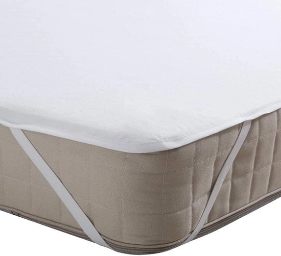 Matraccio impermeabile con flanella, adesivo, assorbente e antibatterico, 4 angoli elasticizzati, 90x200cm