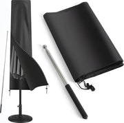 Copriparasole acqua e vento resistente - Tela 420D Oxford - Impermeabile - Nero - 240 cm - 57/57 cm