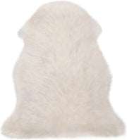 Cuscino per poltrona in pelle di lama - 100% pelle di lama - Lavabile - (90-105)x60cm - Bianco