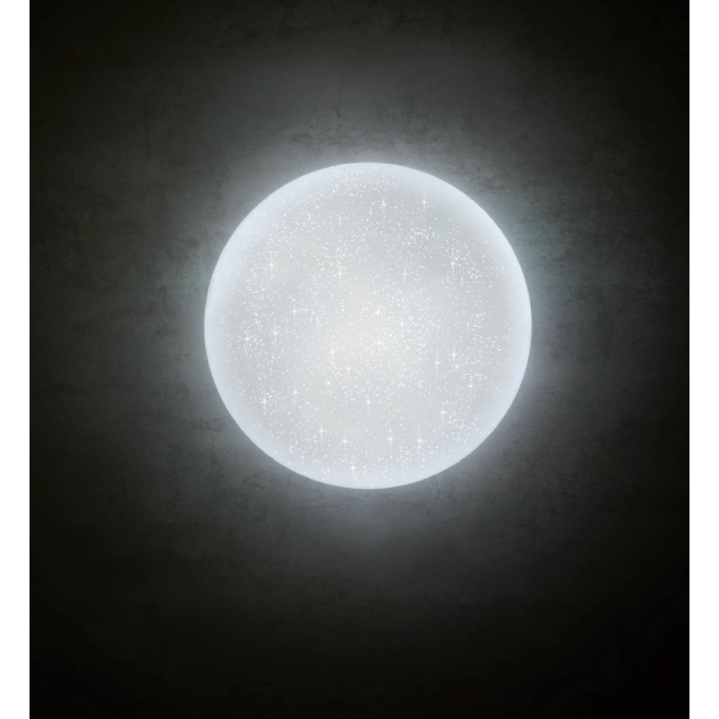 PLAFONIERA D.33CM LED   BIANCO EFFETTO STELLATO ⌀43 cm