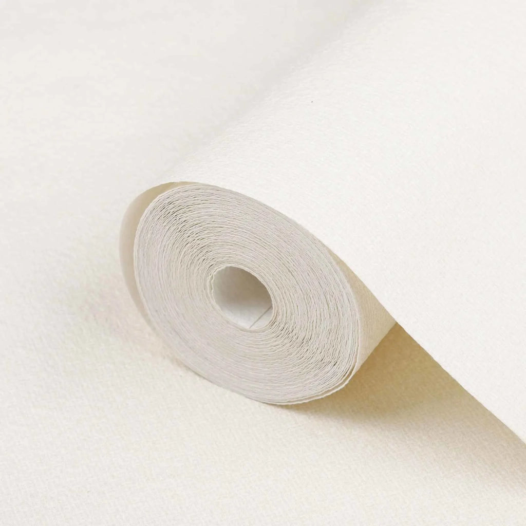 Carta da parati Solida 3D Rigato Bianco Crema 10 x 0,53 m 42046695