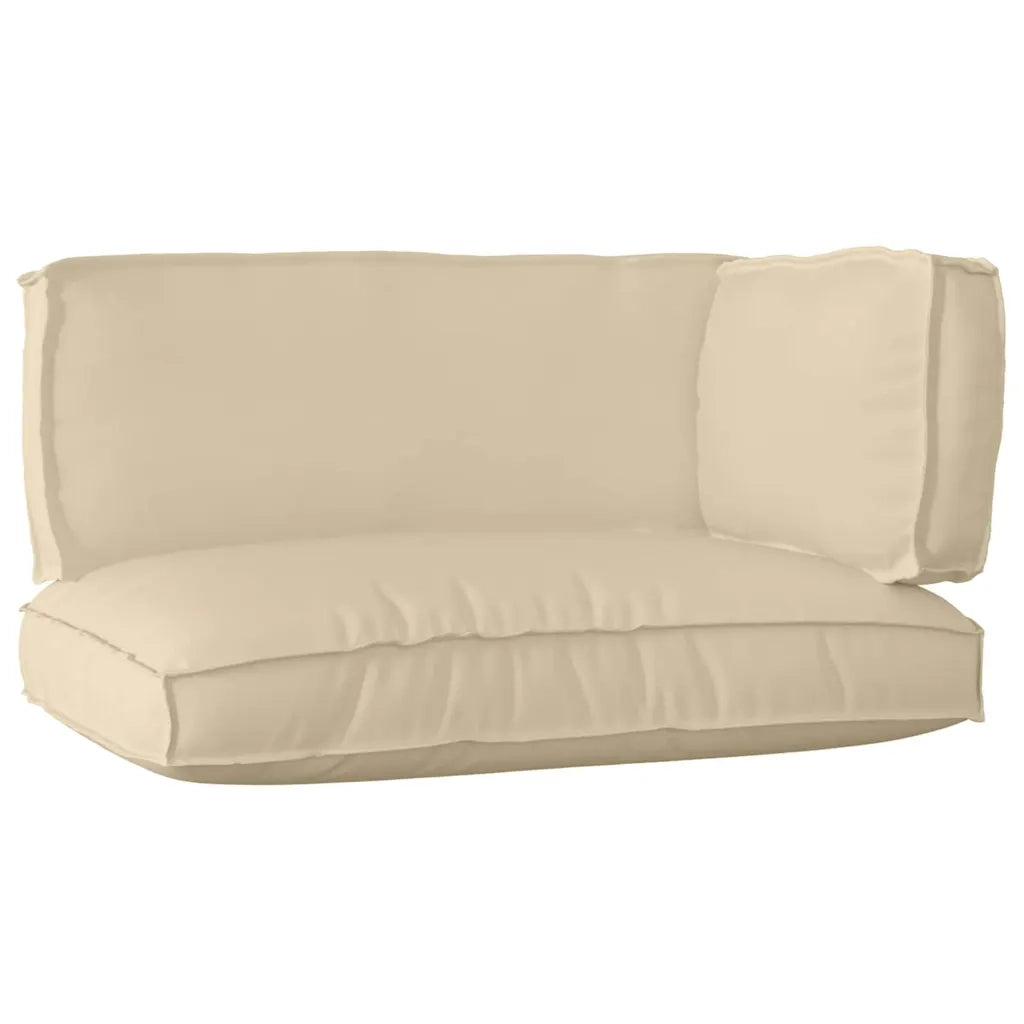 Set di Cuscini per Pallet 3 pcs Beige Tessuto Oxford 3329092