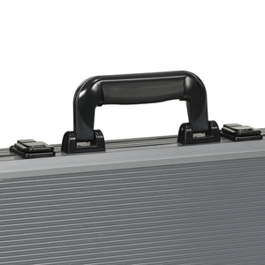 Set 400 Fiches da Poker 2 Mazzi di Carte 5 Dadi Tappetino e Valigetta Grigia