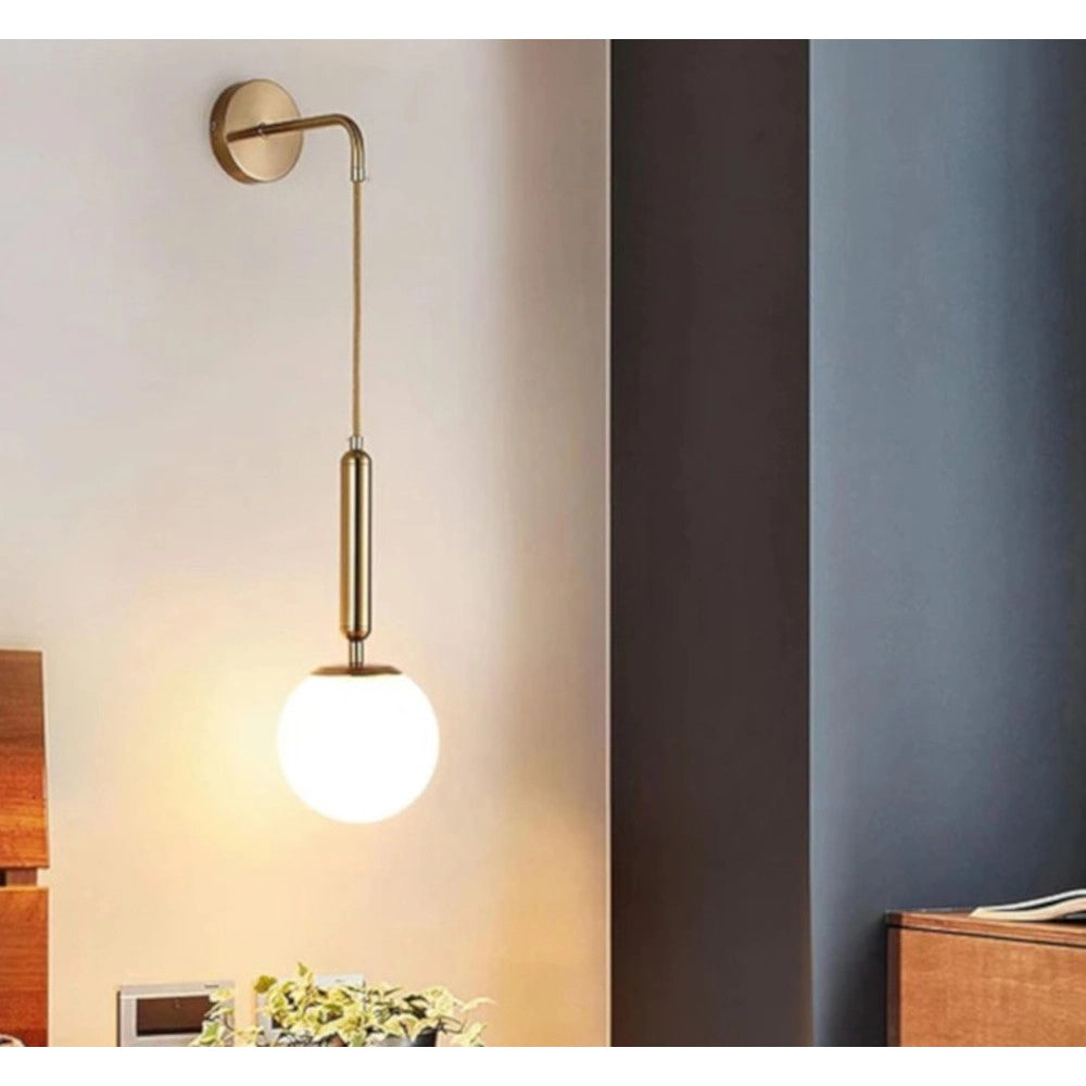 Trade Shop - Applique Lampada A Parete Pendente Stile Contemporaneo Con Attacco G9 Bronzo Interno Aq56 -