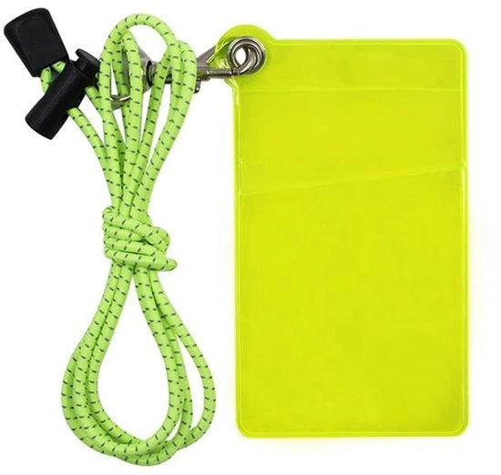 Ottimizzatore di cartelle con corda per trekare - Porta cartelle in PVC - Porta ID acqua resistente - Antimuffa - Sostenibile - Adatto per carte di identità e bancomat - Porta identità