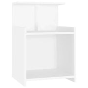 Comodino | Armadio da Notte | Mobiletto da notte Bianco 40x35x60 cm in Legno Multistrato