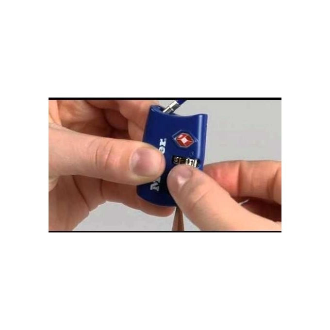 MASTER LOCK 4688EURD lucchetto per bagaglio Lucchetto a combinazione per bagagli Metallo, Vinile Blu, Verde, Grigio, Rosa