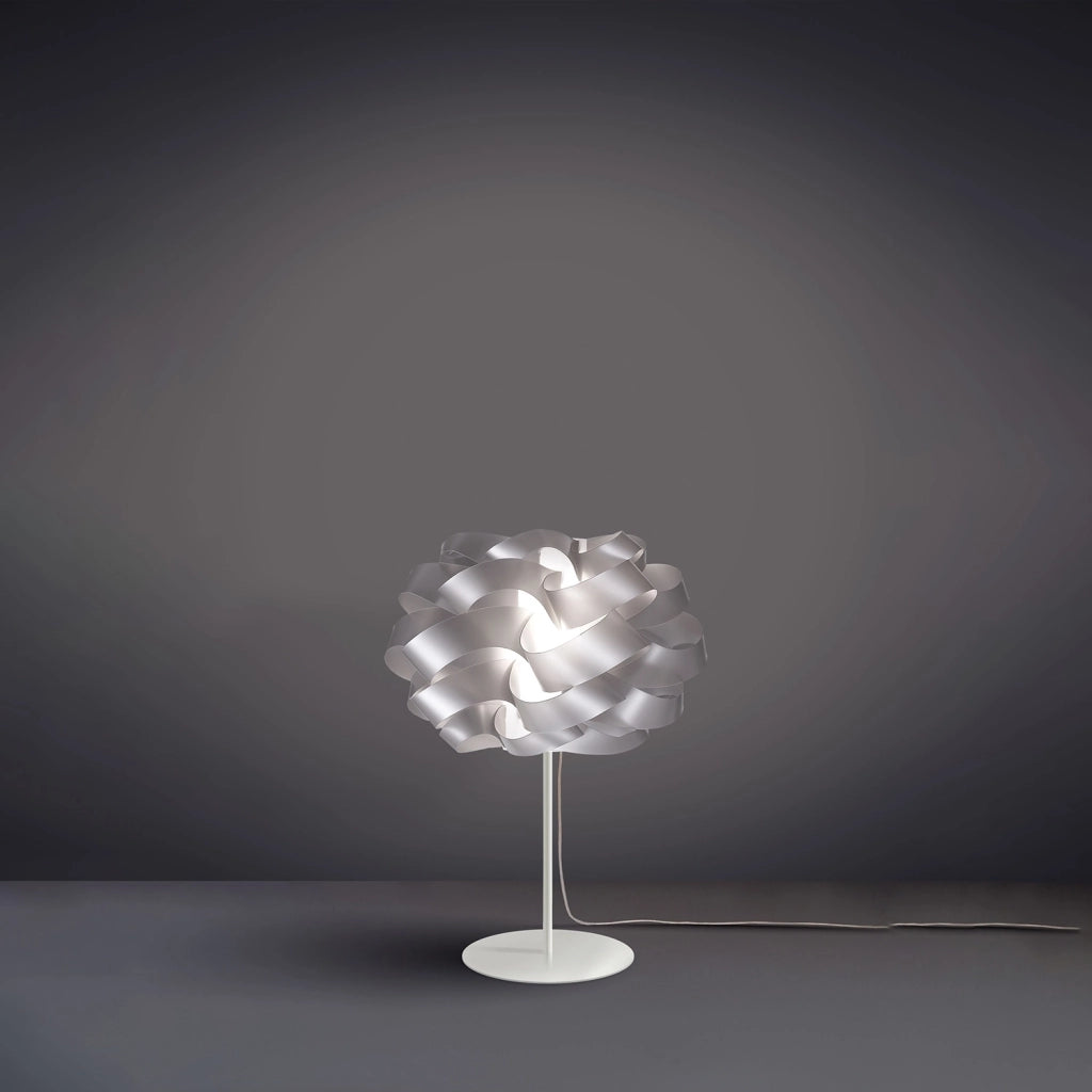 Lampada Da Scrivania Moderna Cloud Polilux ® Argento E Metallo 1 Luce E14