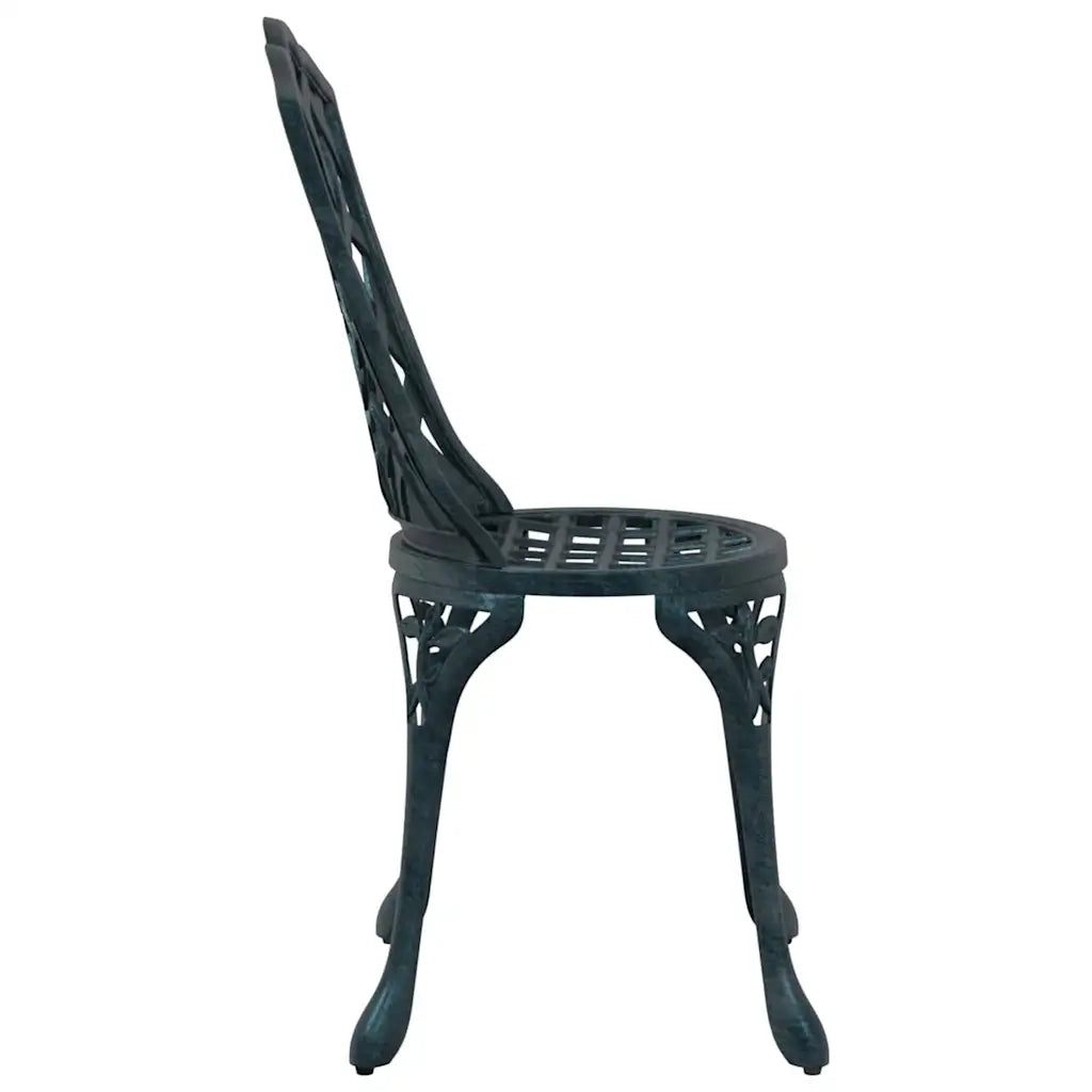 Sedia da Giardino 2 pcs Verde 39 x 40 x 87cm Alluminio 42002397