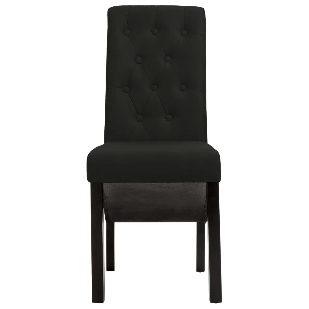 Sedie da Pranzo 2 pz Nere in Tessuto cod mxl 31536