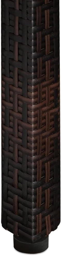 Set di Mobili da Giardino 8 Sedie incl. Cuscini da 7 cm con Tavolo 190x90 cm Mobili da Esterno per Terrazza Resistenti in Polyrattan Legno di Acacia per Balcone Lounge