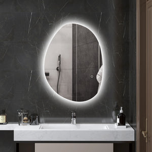 Specchio da Bagno con Luce LED Regolabile 70x5x50 cm in Vetro Temperato