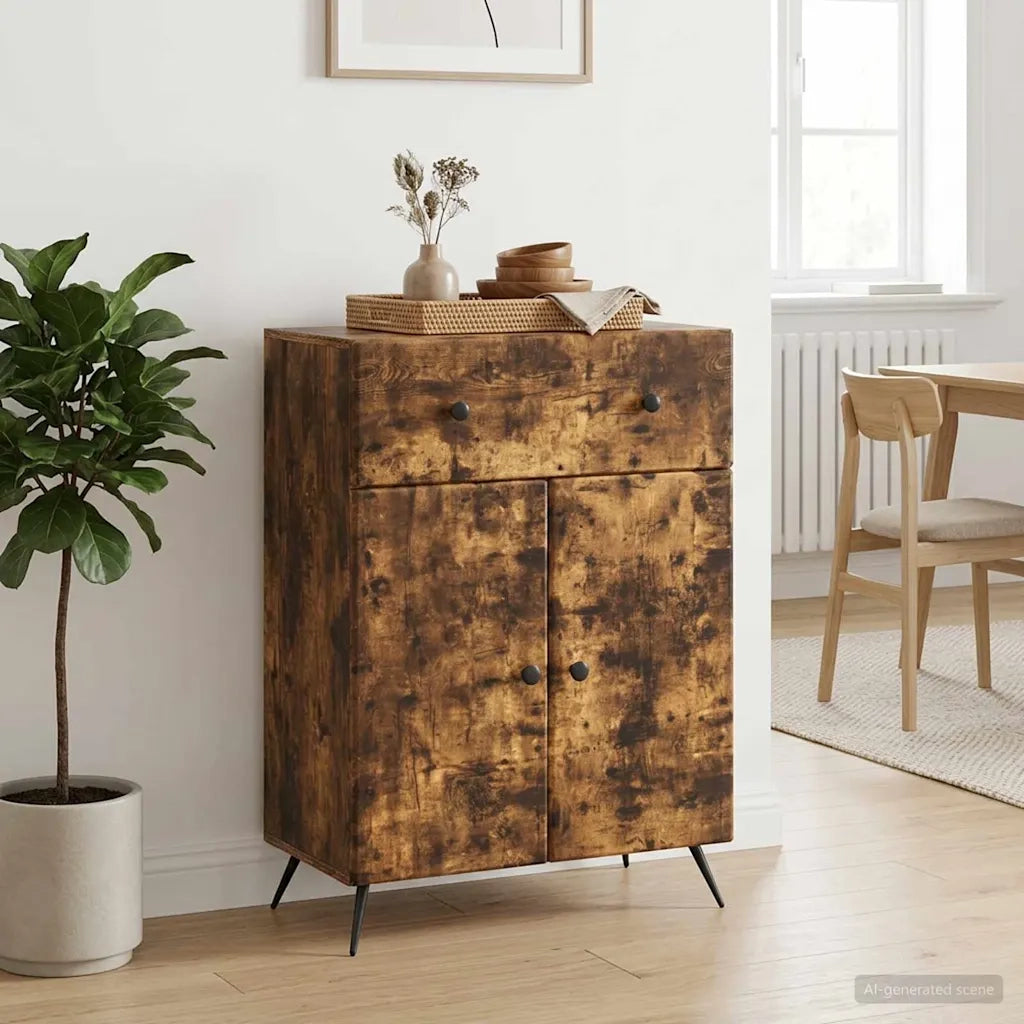 Credenza Rovere Fumo 66 x 34,5 x 90 cm Legno ingegnerizzato 895560
