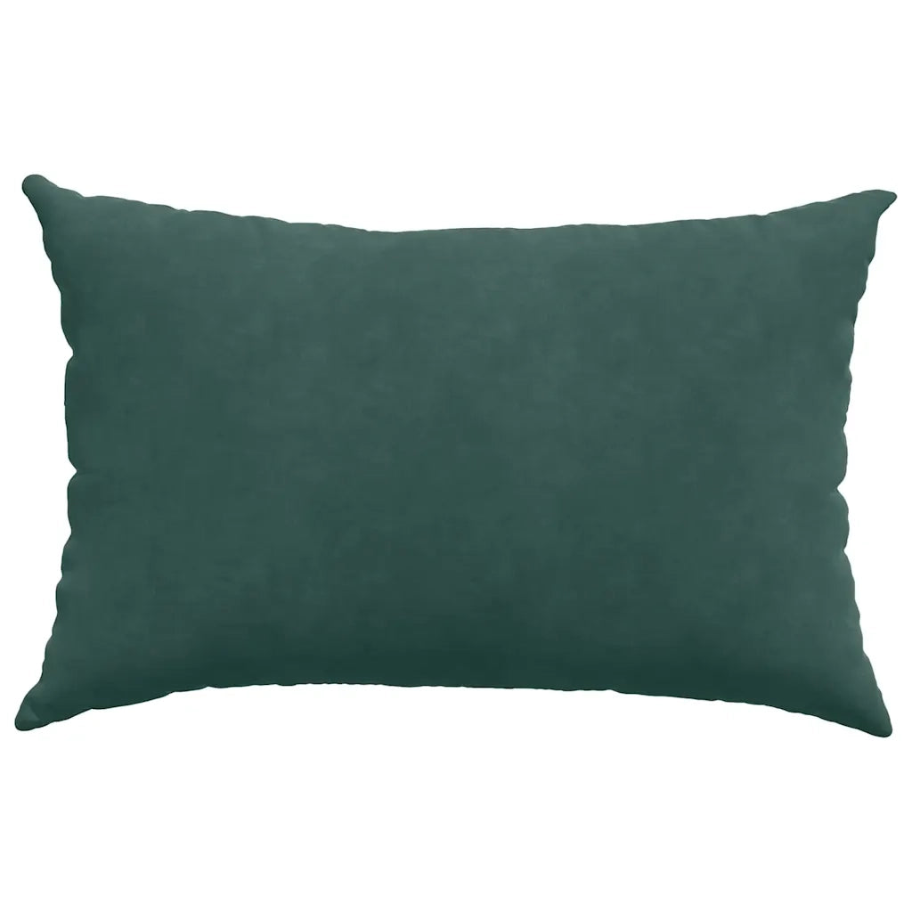 Cuscini da Divano 2 pcs Verde scuro 60 x 40 cm Tessuto in Cords
