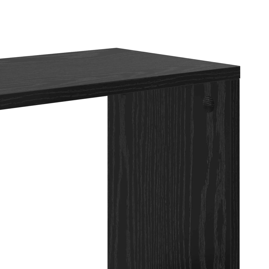 Libreria Rovere nero 80,5 x 23,5 x 162,5 cm PB 8010956